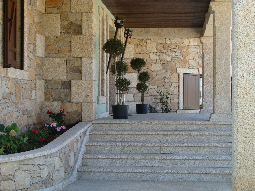 escalier granit facade granit