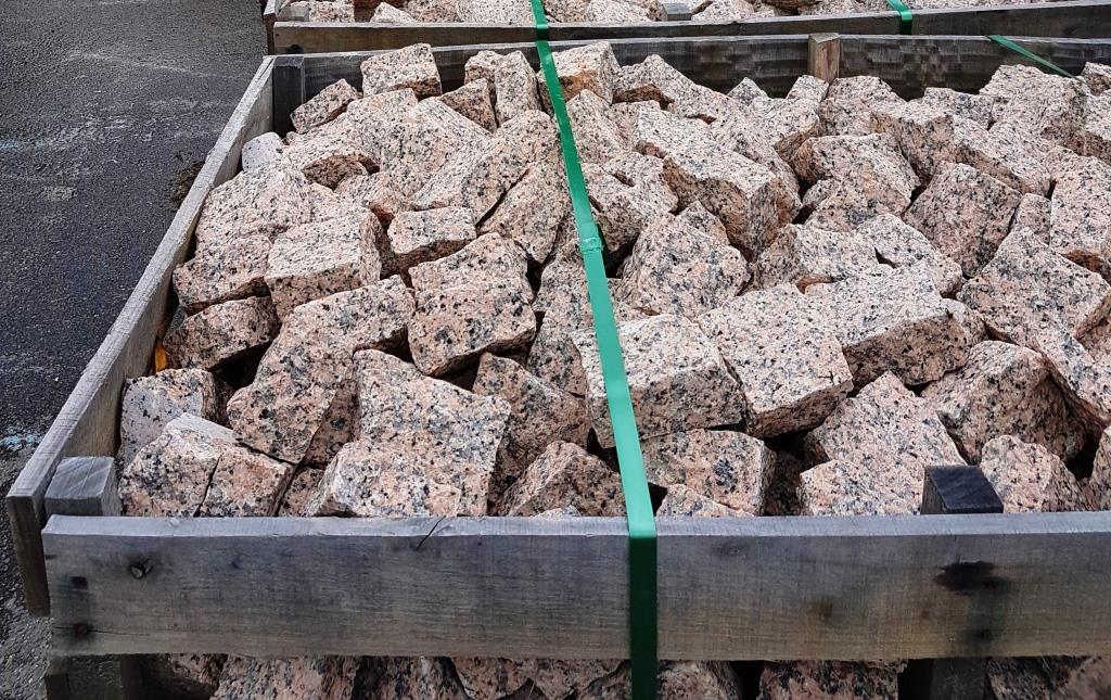 pavé granit rose